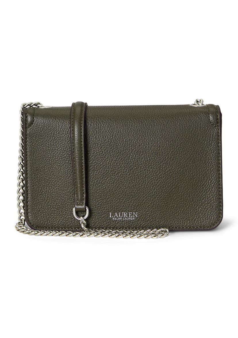 Pebbled Leather Bradley Crossbody Wallet