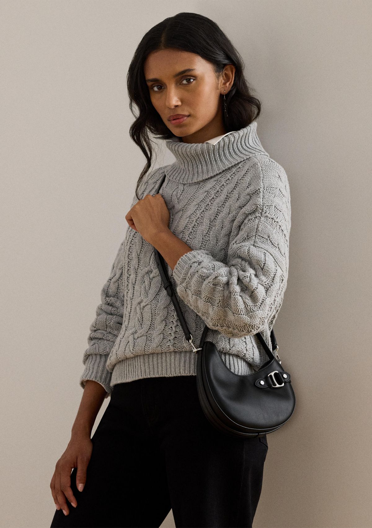 Leather Small Tasha Crossbody Bag