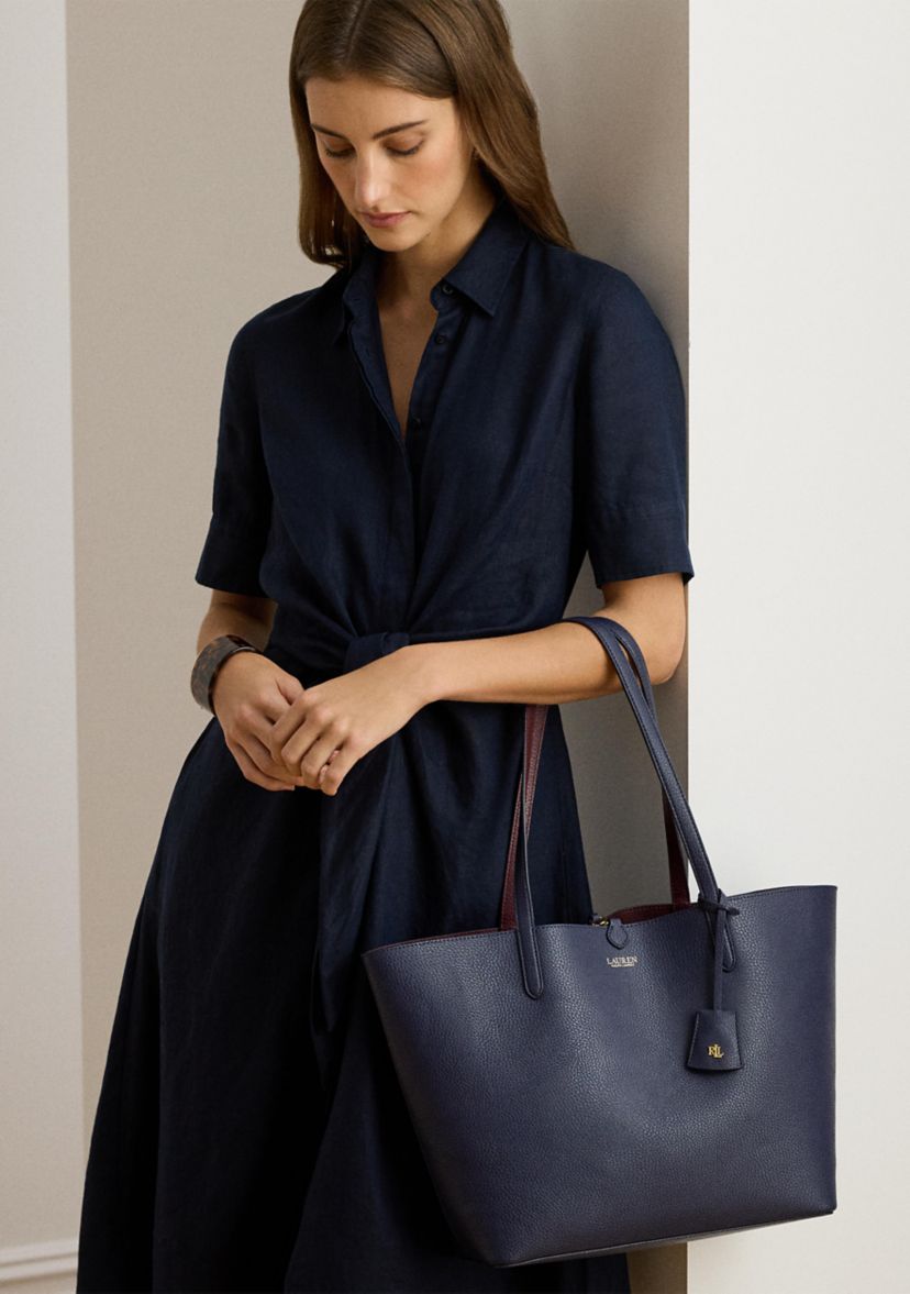 Lauren Ralph Lauren Faux-Leather Large Reversible Tote Bag