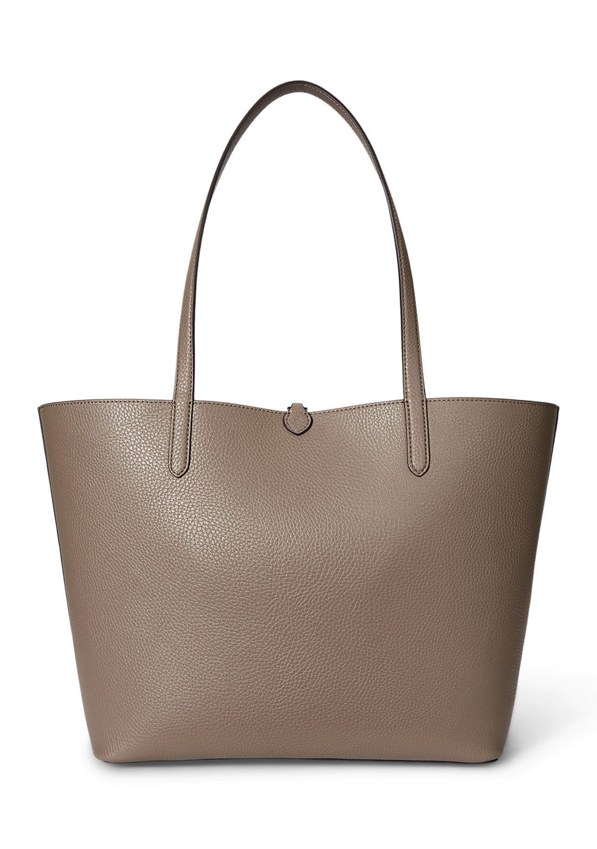 Faux-Leather Large Reversible Tote Bag