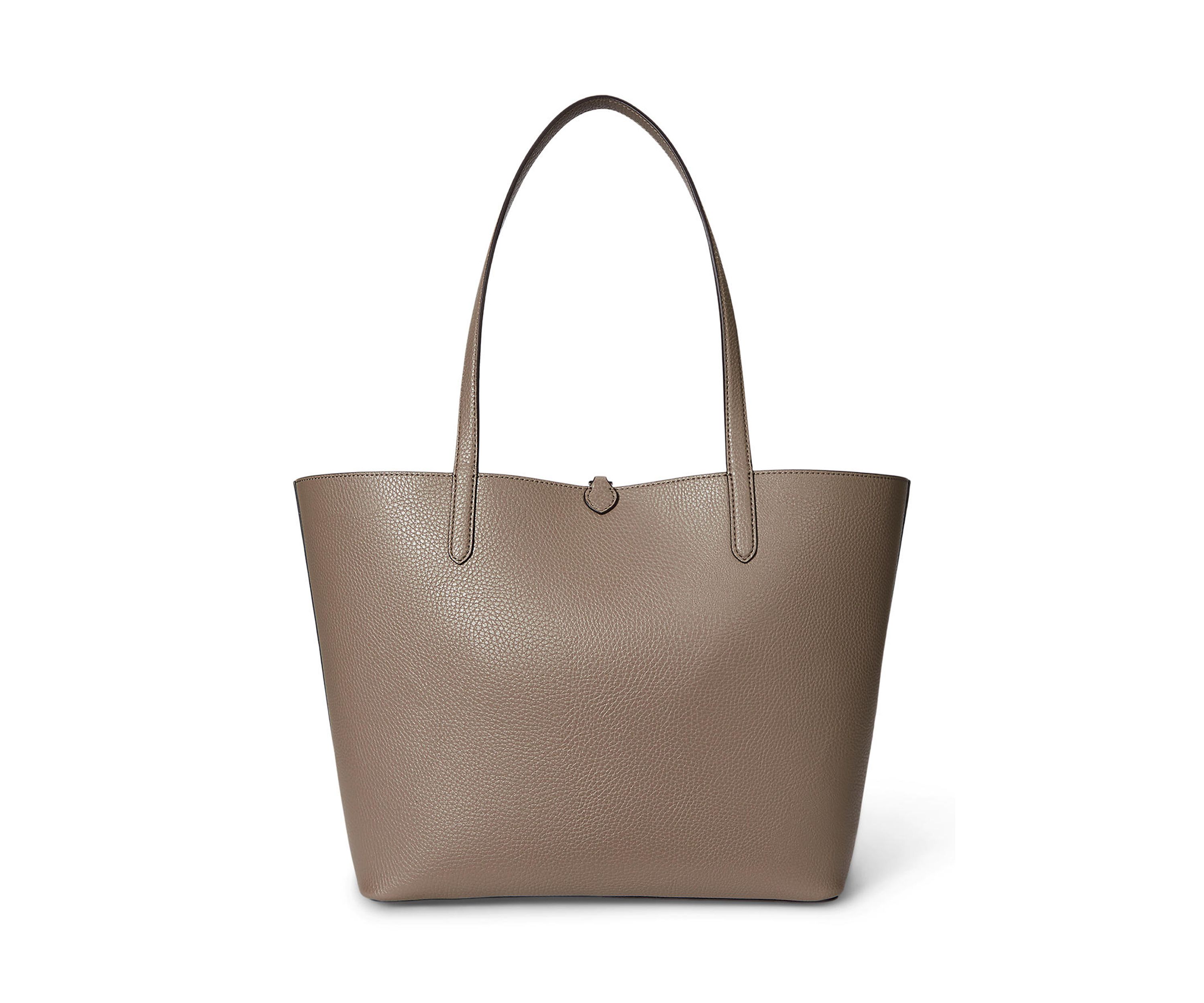 Faux-Leather Large Reversible Tote Bag