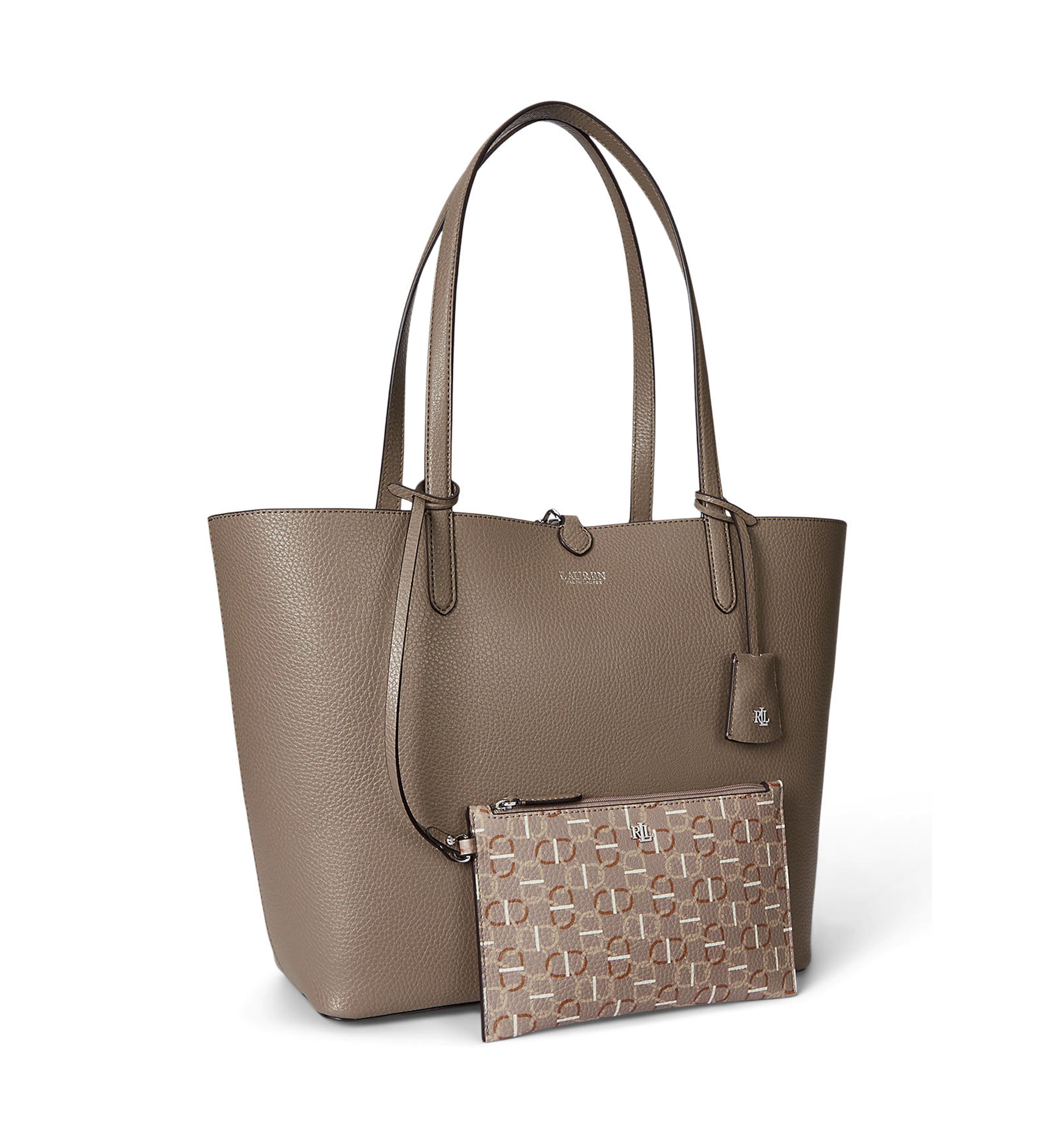 Faux-Leather Large Reversible Tote Bag