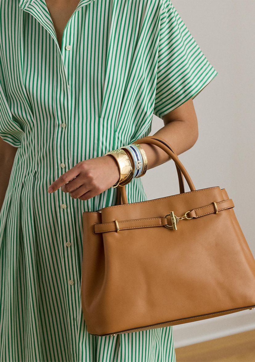 Leather Large Blaike Satchel