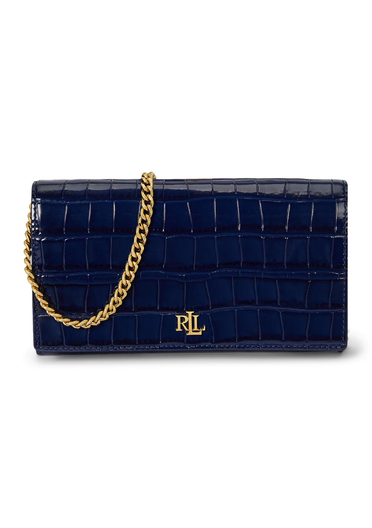 Croc-Embossed Medium Adair II Crossbody Bag