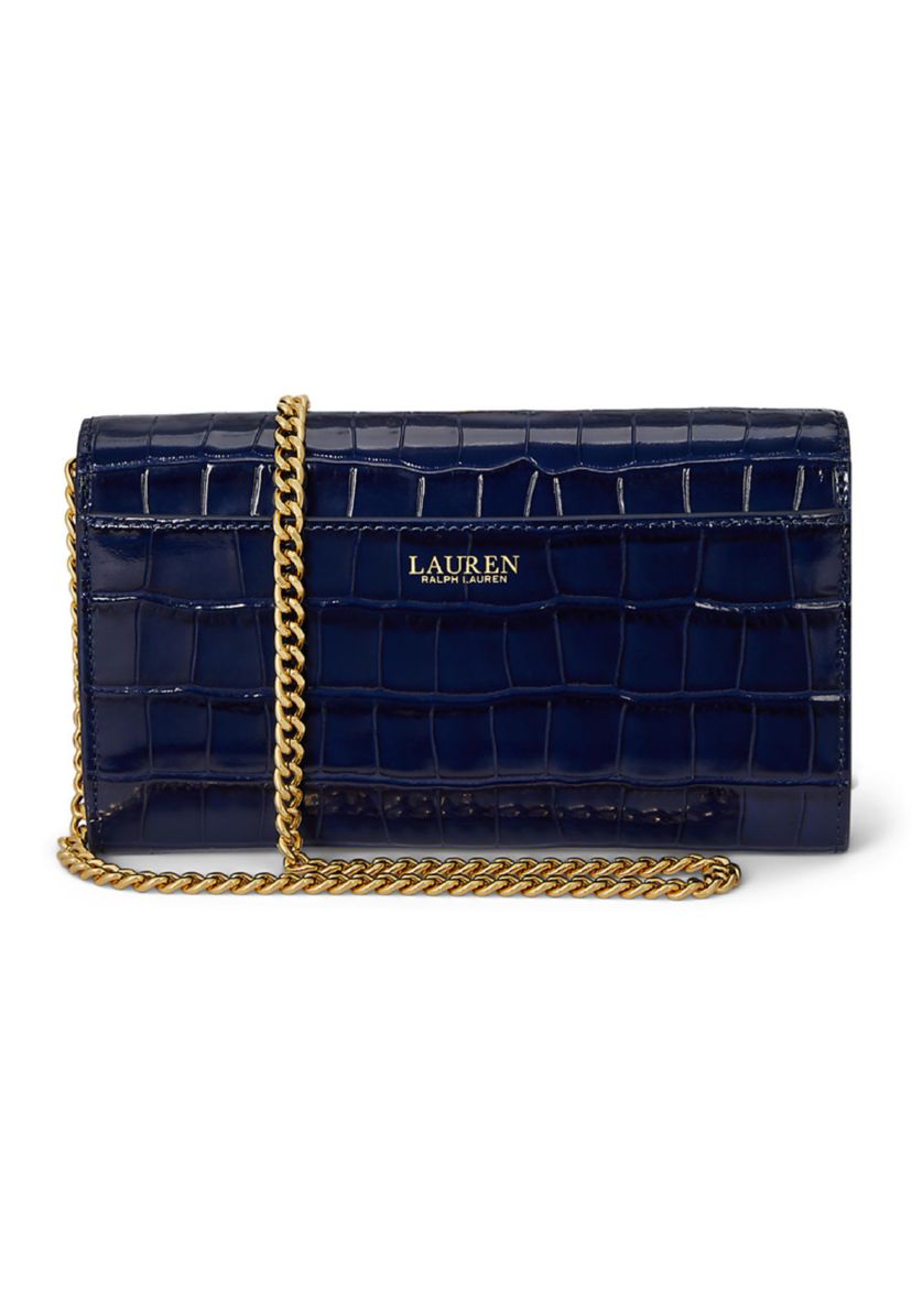 Croc-Embossed Medium Adair II Crossbody Bag