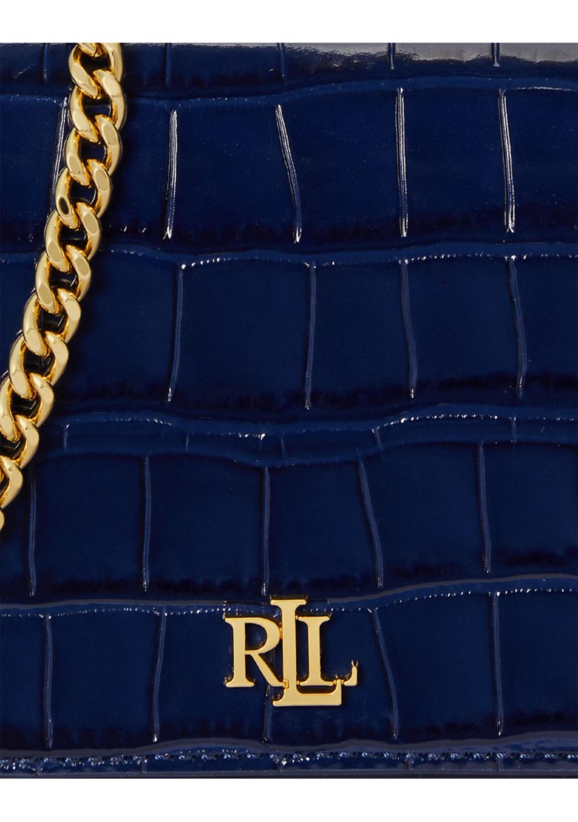 Croc-Embossed Medium Adair II Crossbody Bag