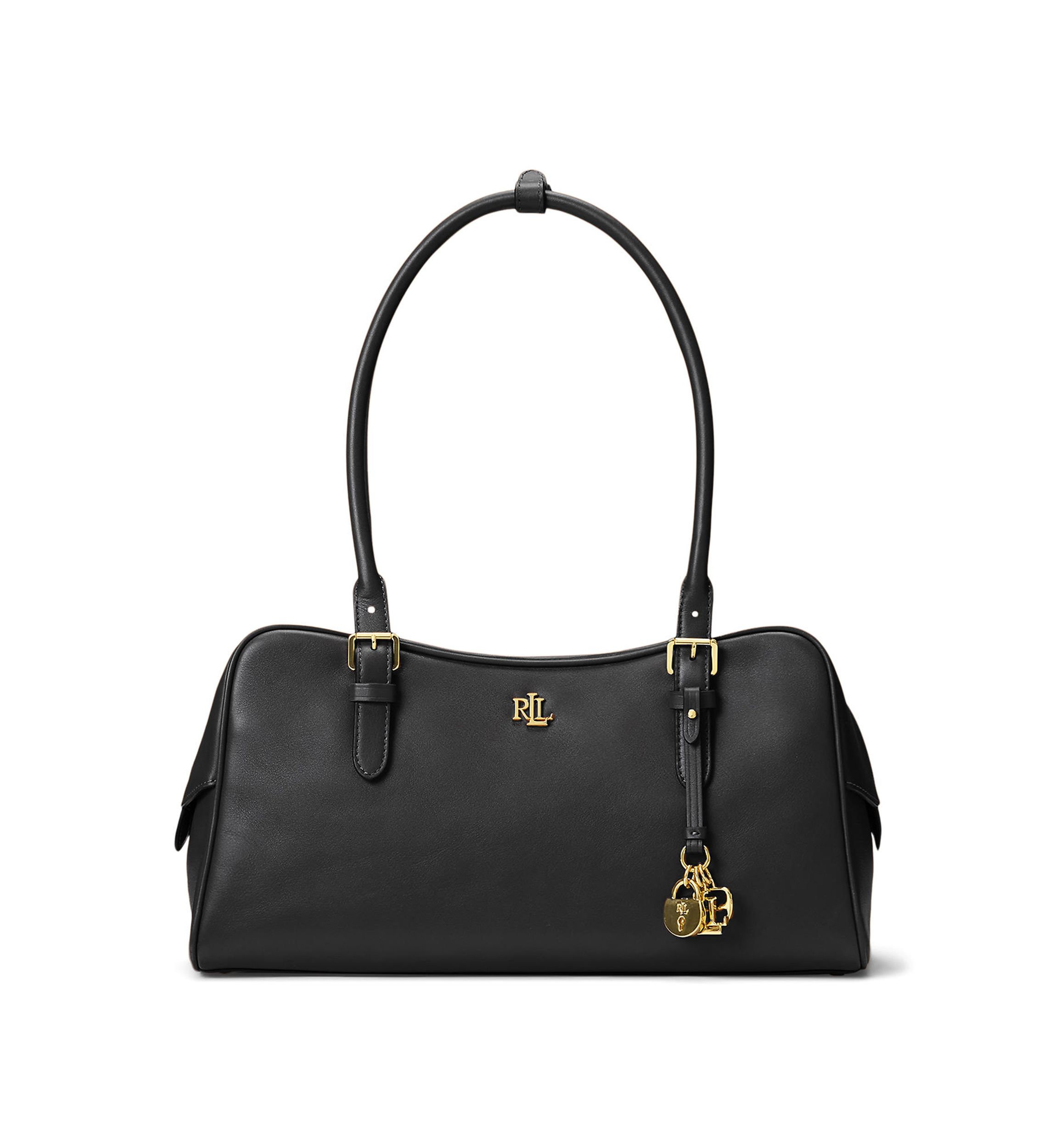 Lauren Ralph Lauren Leather Large Marcy Zip Satchel Bag | Belk