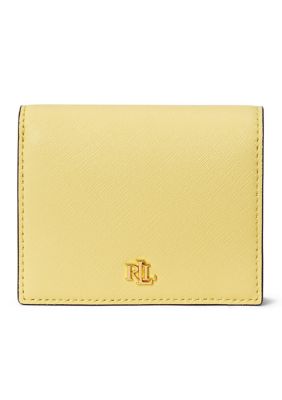 Lauren Ralph Lauren Women's Crosshatch Leather Compact Wallet