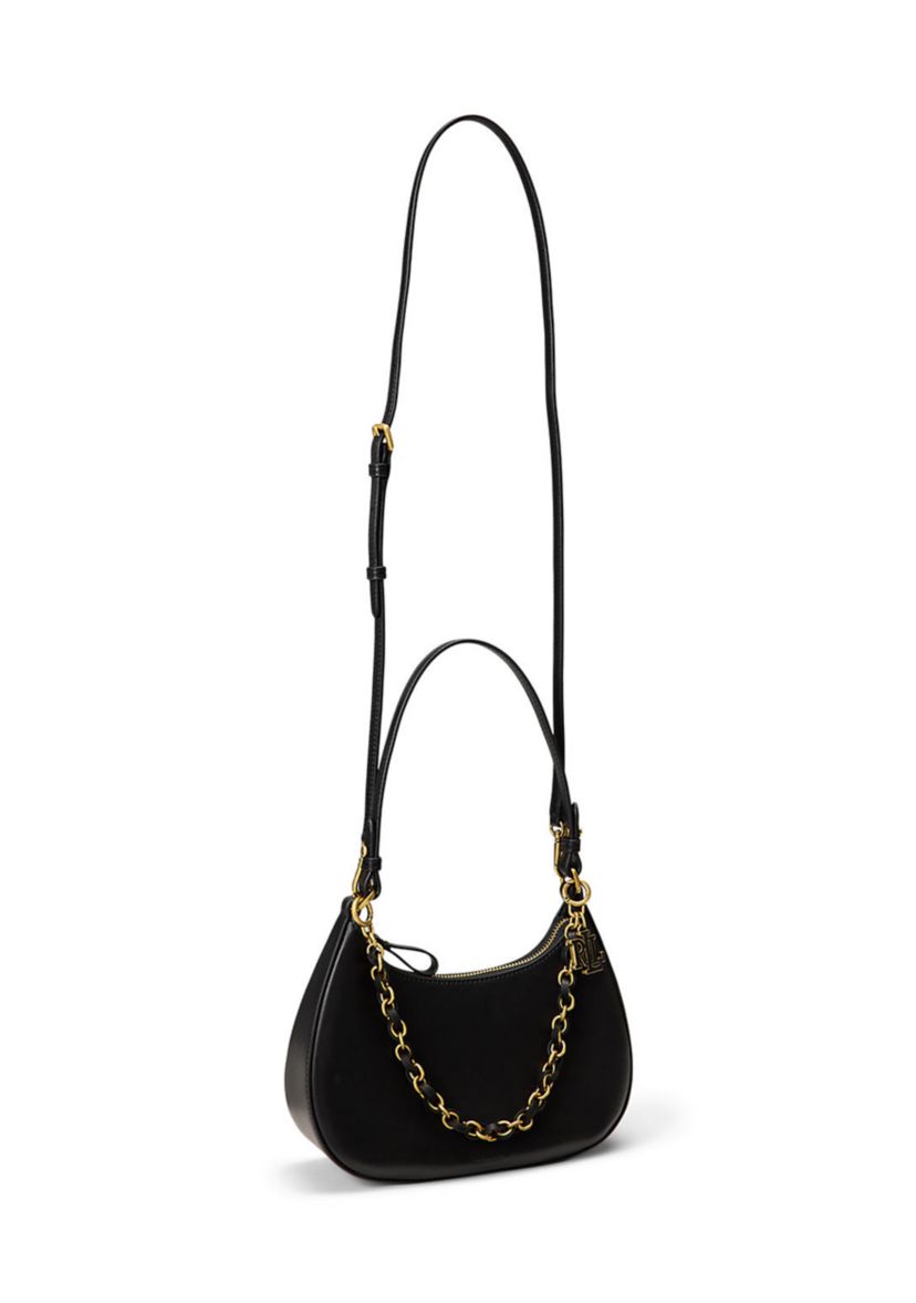 Lauren Ralph Lauren Leather Medium Marcy Zip Shoulder Bag | Belk