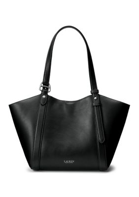 Lauren Ralph Lauren Nappa Leather Small Tasha Tote Bag, Black