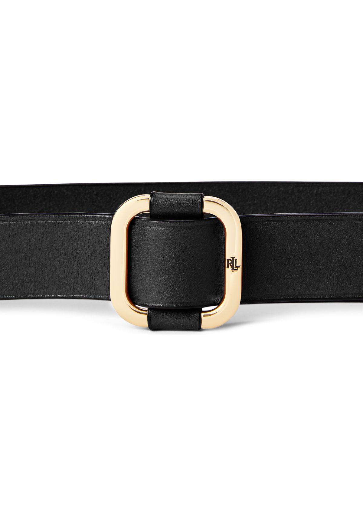 Slide-Buckle Leather Belt