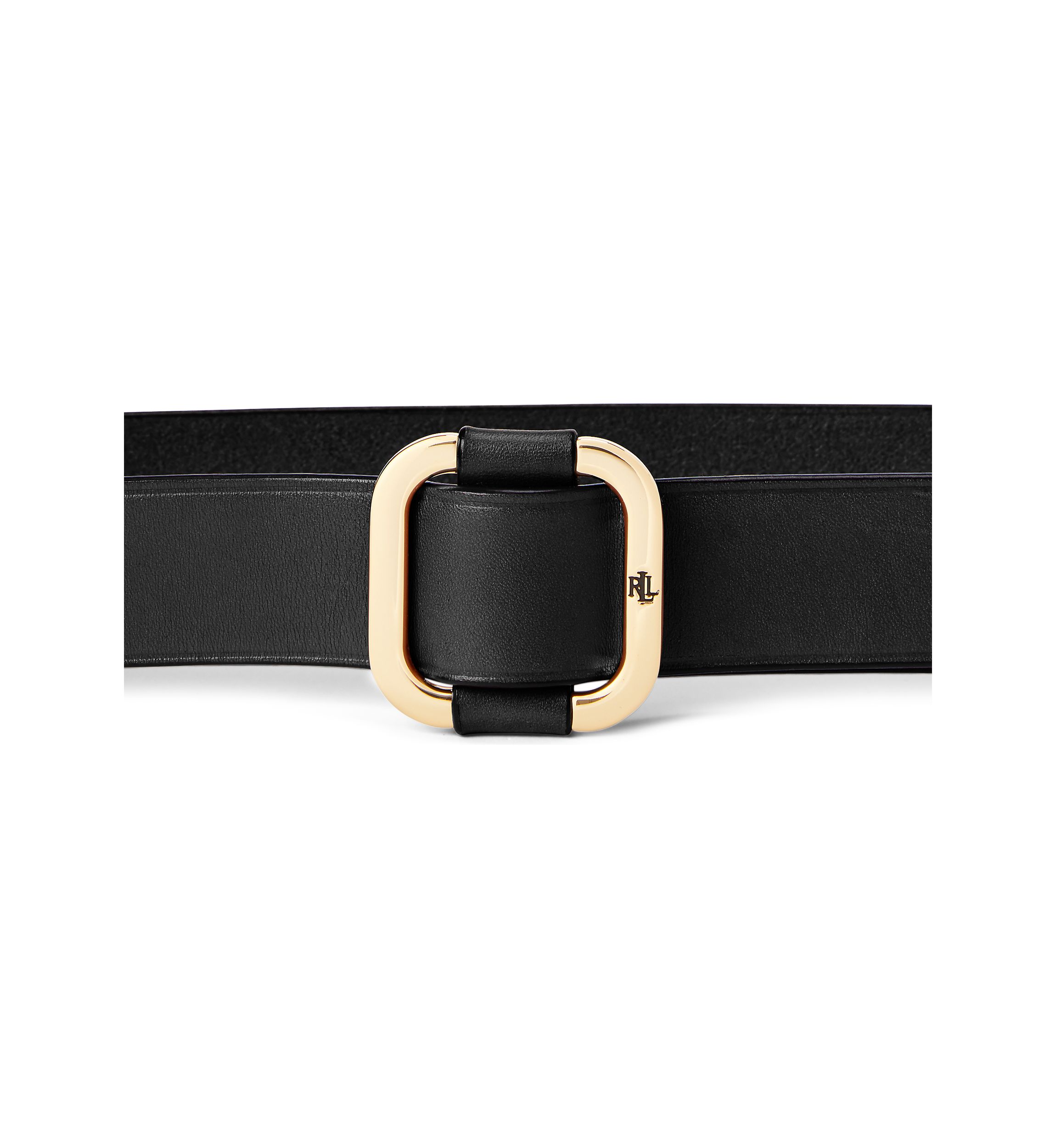 Slide-Buckle Leather Belt