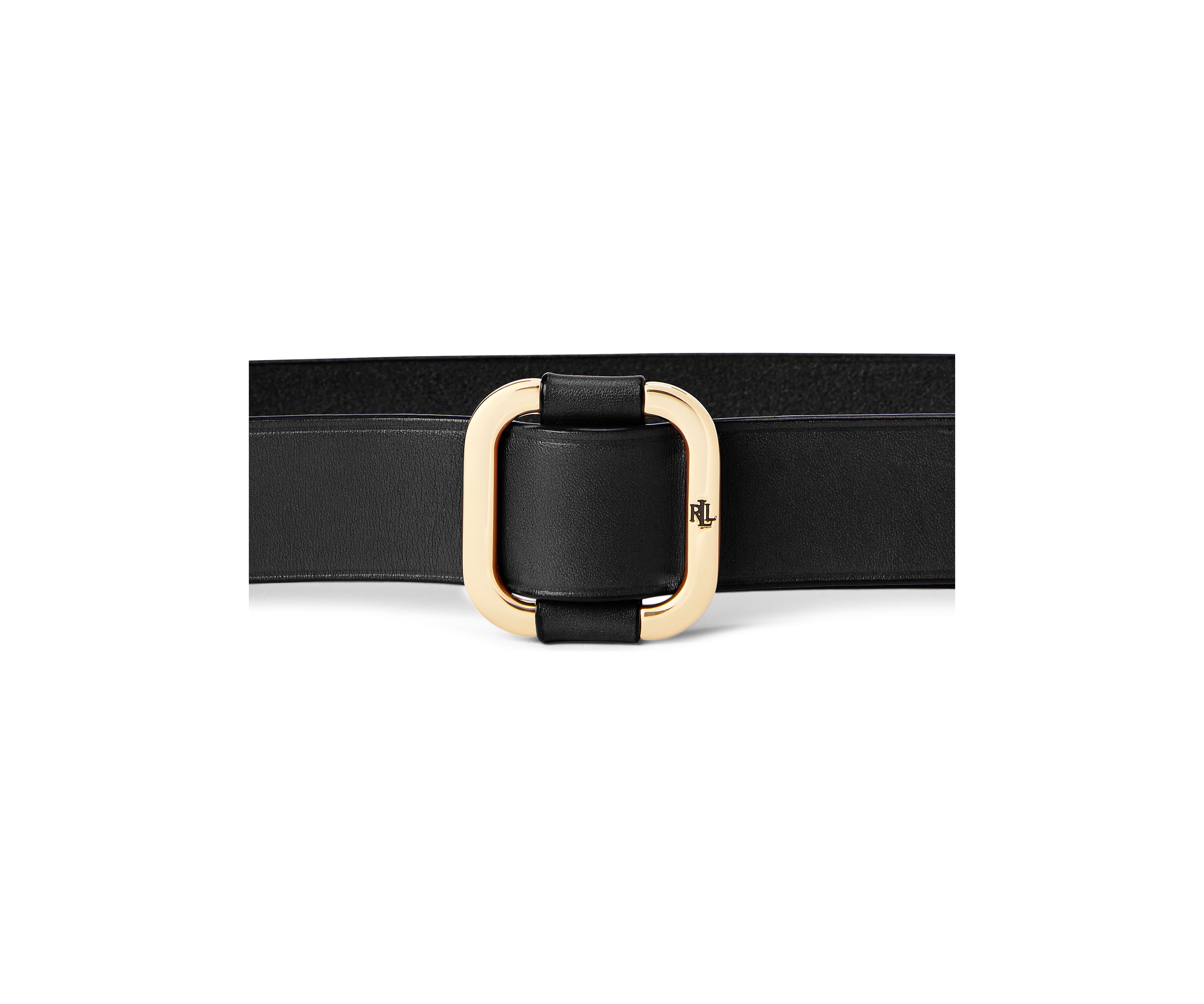 Slide-Buckle Leather Belt