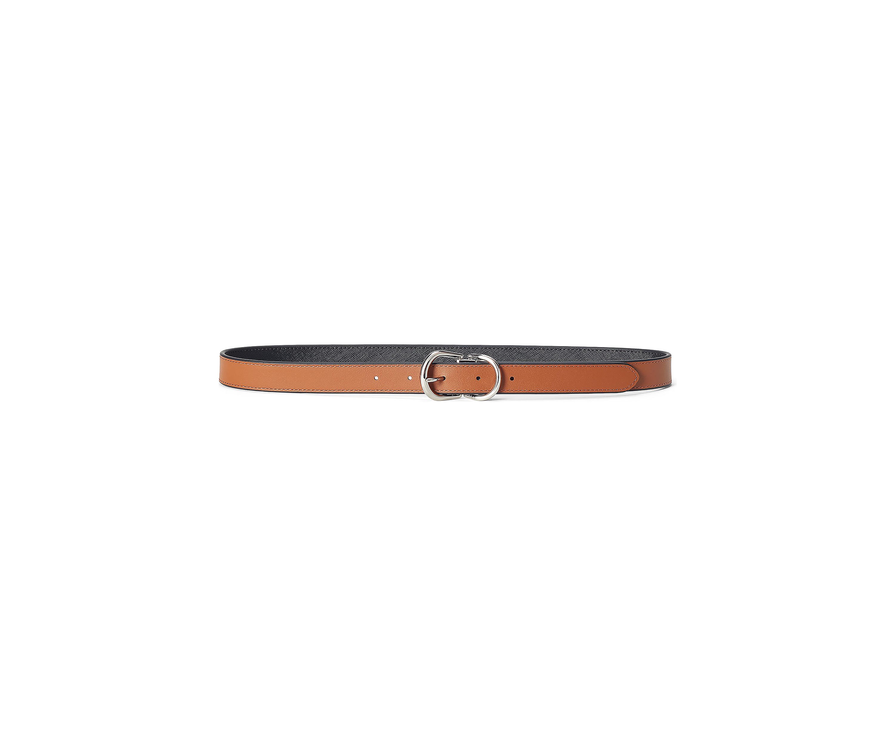 Reversible Crosshatch Leather Belt