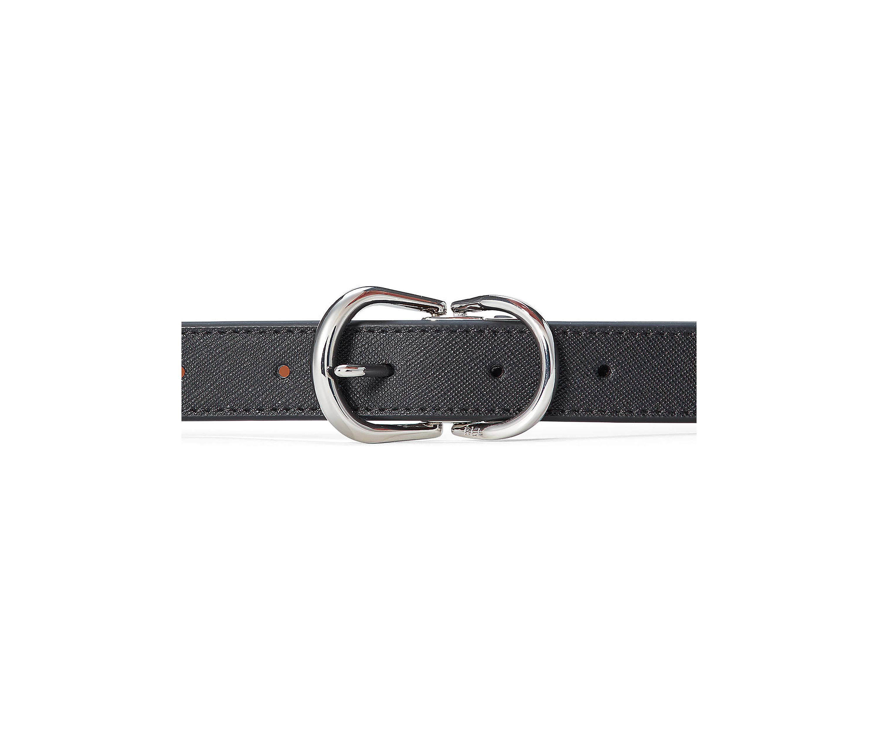 Reversible Crosshatch Leather Belt