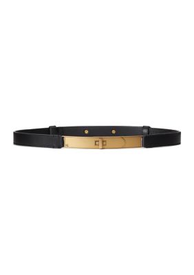 Lauren Ralph Lauren Women's Turn-Lock Skinny Leather Belt -  260124911745500