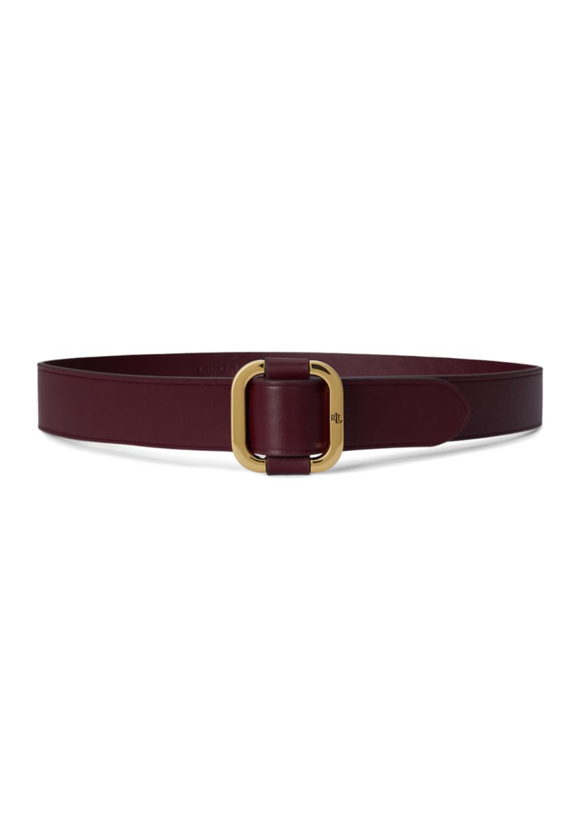 Slide-Buckle Leather Belt
