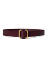 Slide-Buckle Leather Belt