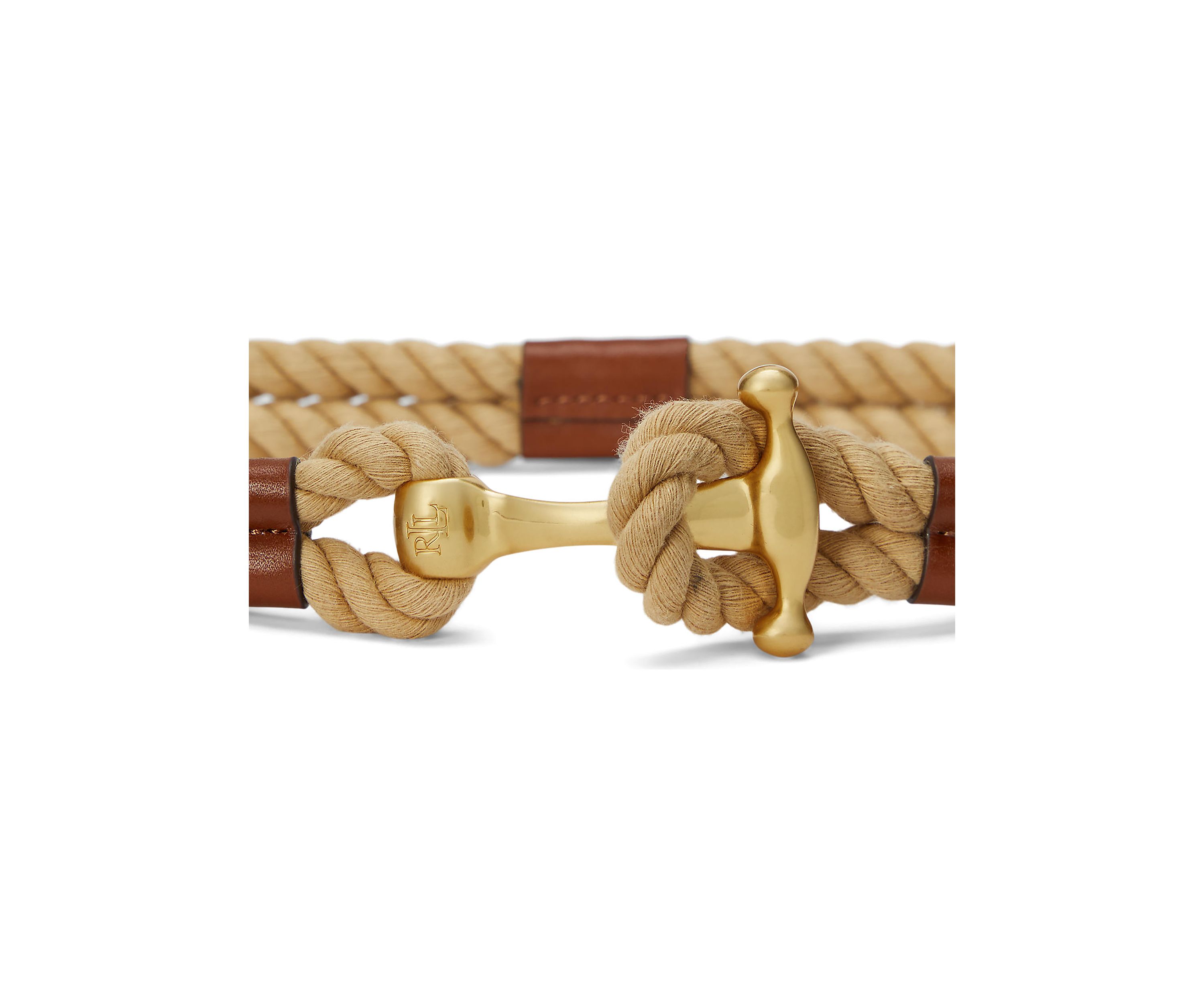 Rope Anchor Toggle Skinny Belt