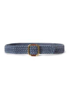 Lauren Ralph Lauren Women's Slide-Buckle Braided Belt, Small