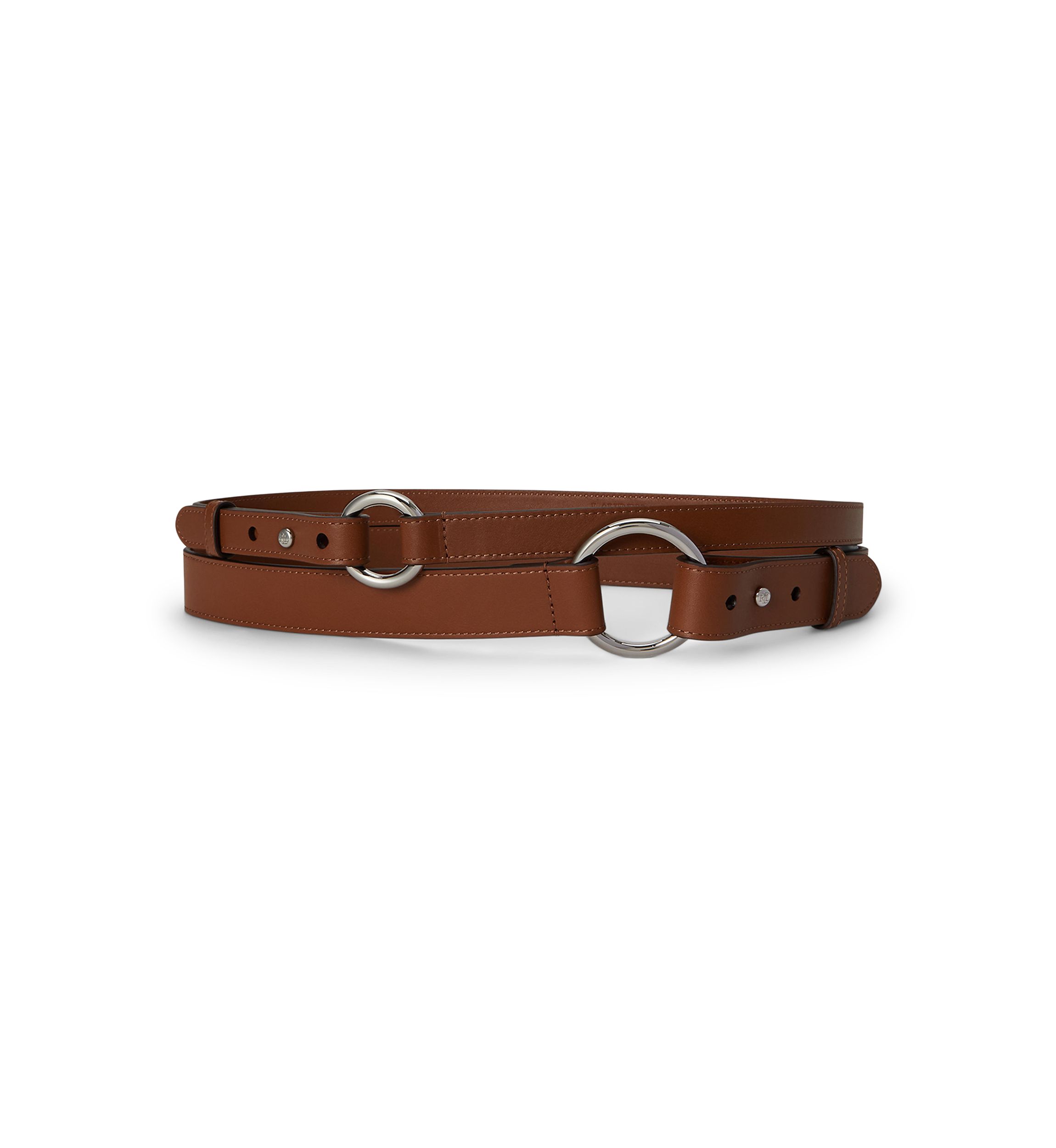 Lauren Ralph Lauren Dark Brown Genuine Leather O-Ring Buckle Belt Womens Large s-l1200.jpg main image 3