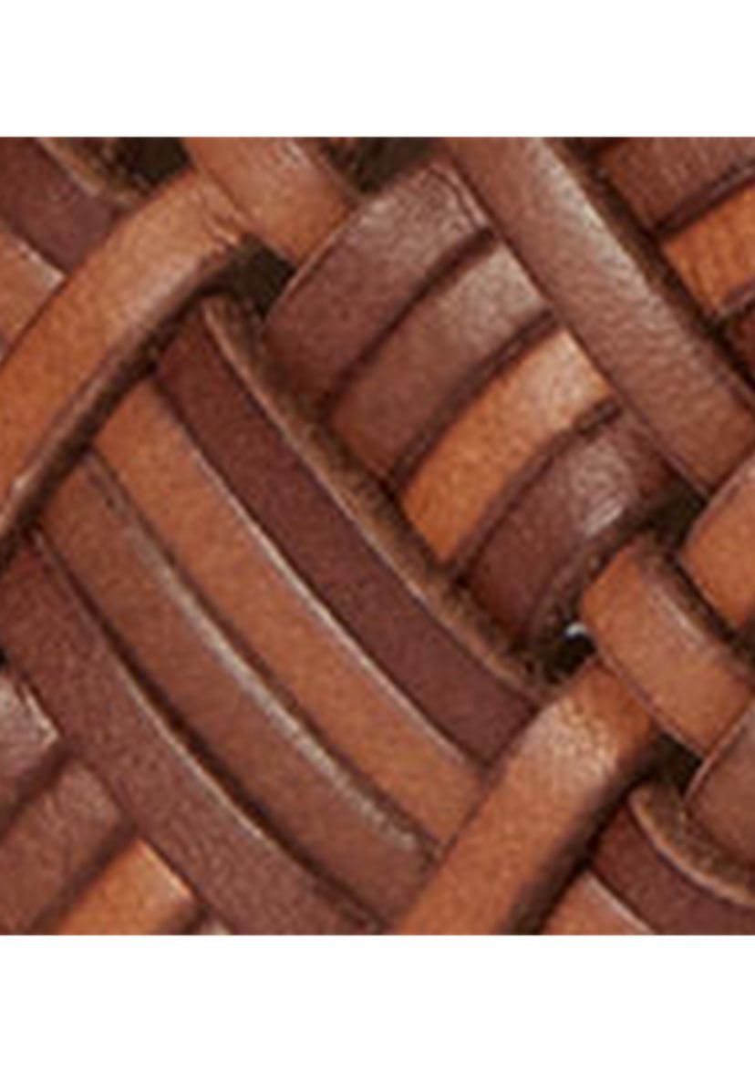 Lauren Ralph Lauren Braided Vachetta Leather Wide Belt | Belk display picture 1