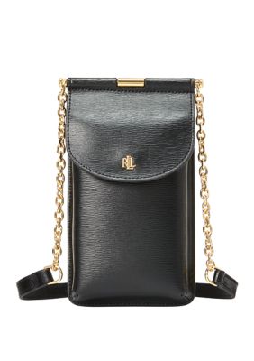 Lauren Ralph Lauren Leather Crossbody Phone Bag | belk