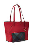 Print Faux-Leather Reversible Tote