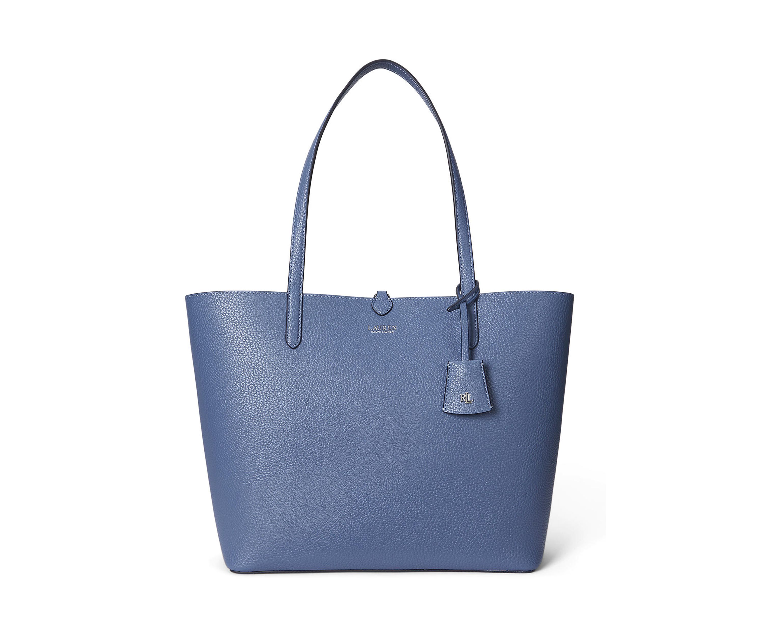 Faux-Leather Large Reversible Tote Bag