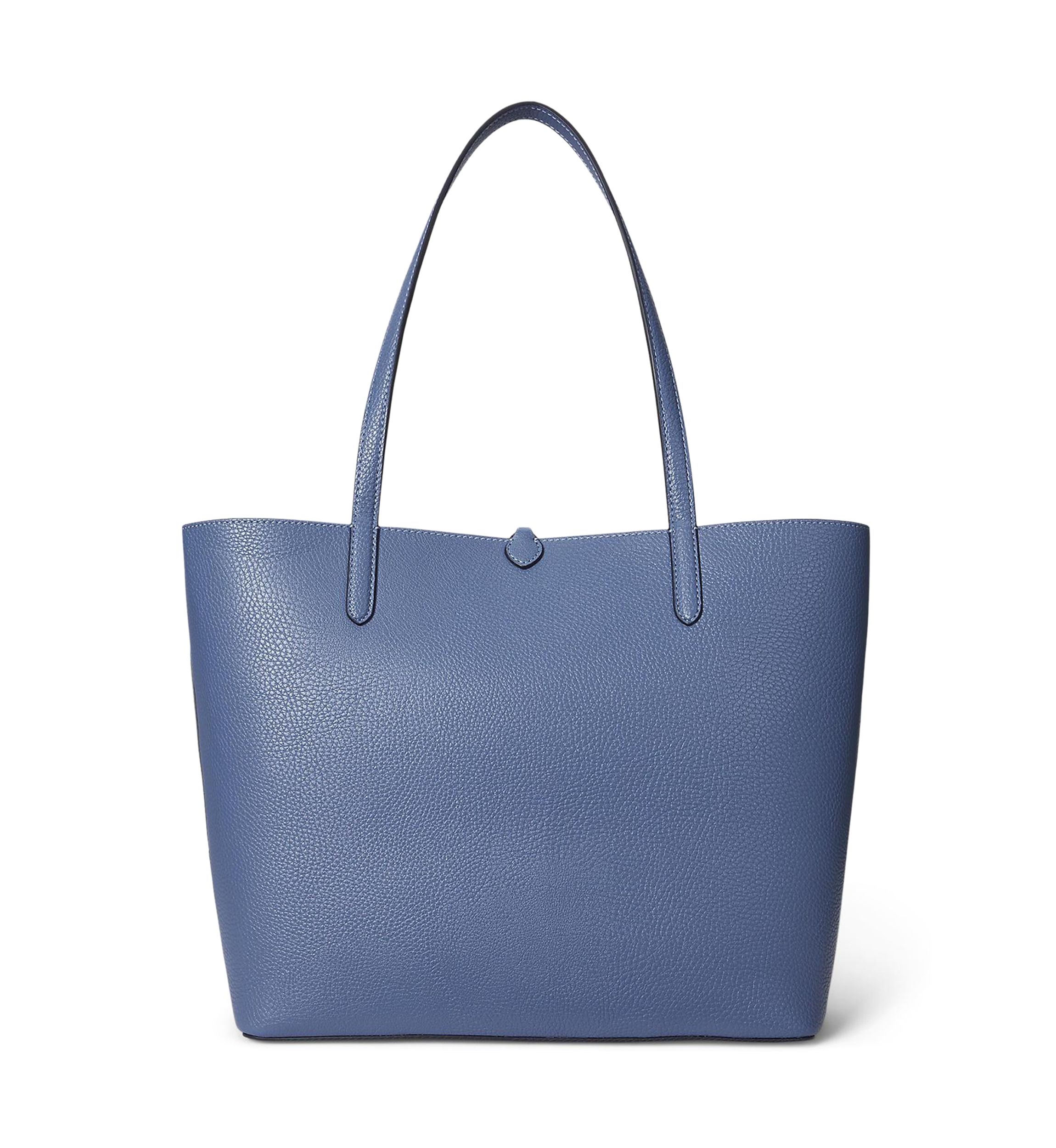 Faux-Leather Large Reversible Tote Bag