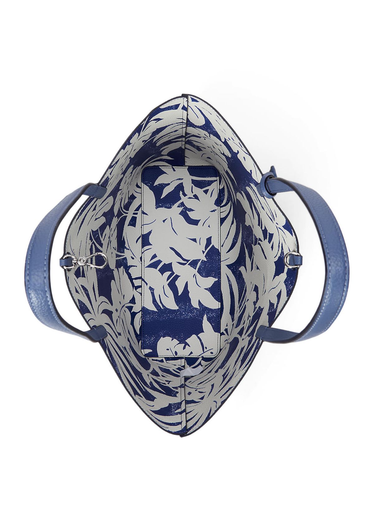 Faux-Leather Large Reversible Tote Bag