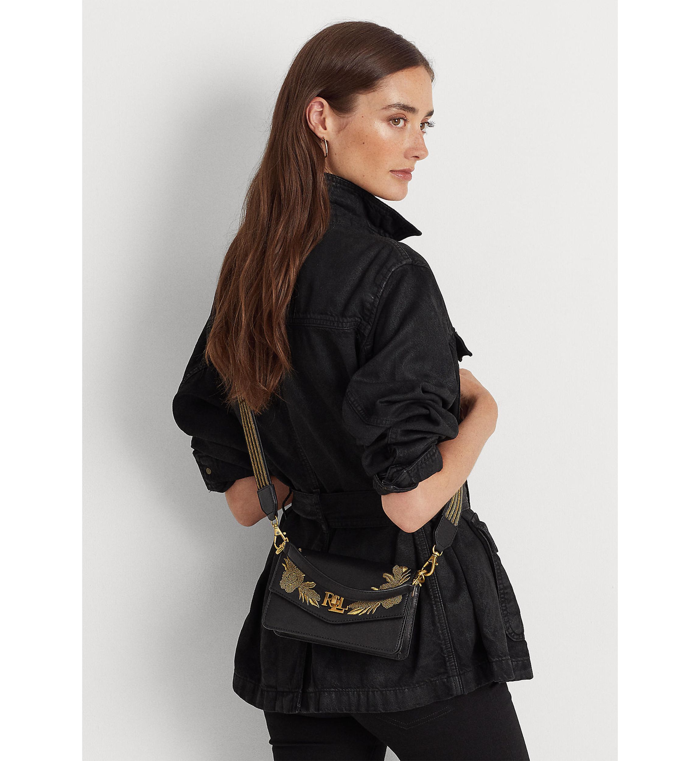Bullion Leather Small Tayler Crossbody Bag