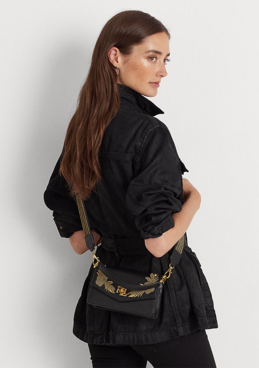 Bullion Leather Small Tayler Crossbody Bag