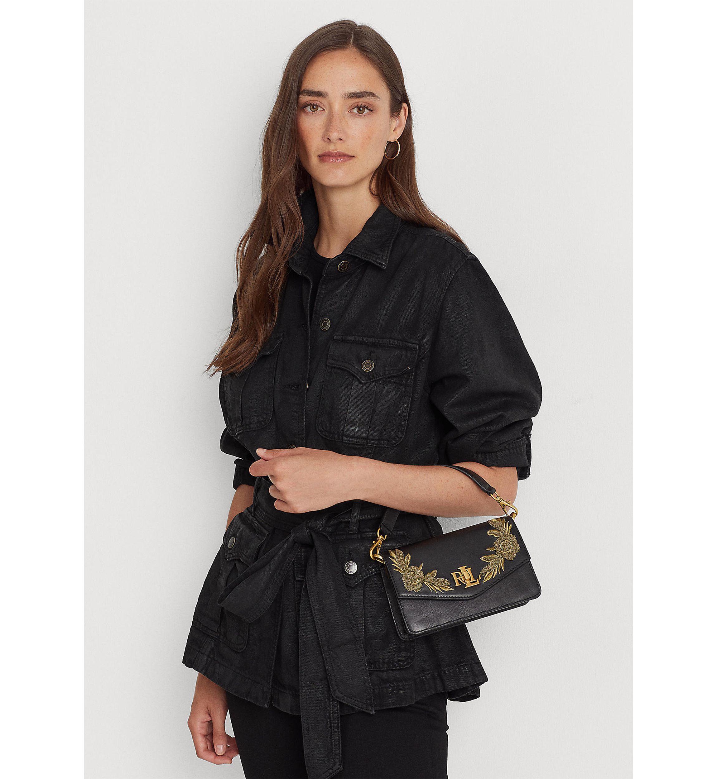 Bullion Leather Small Tayler Crossbody Bag