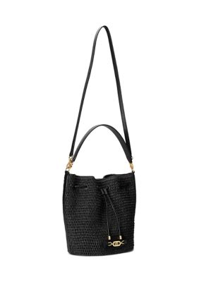 Lauren Ralph Lauren Raffia Large Andie Drawstring Bag | belk