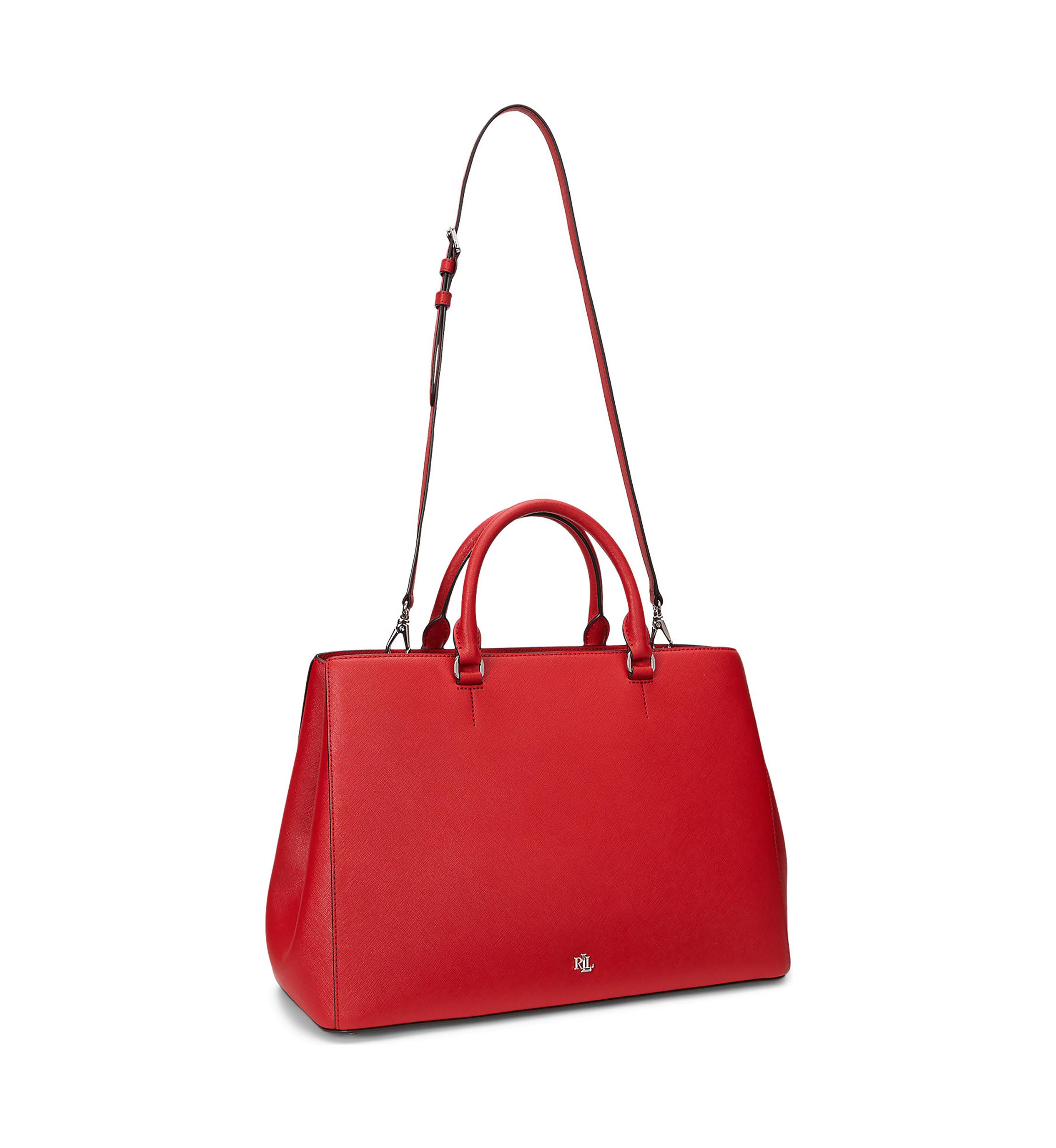 Crosshatch Leather Large Hanna Satchel