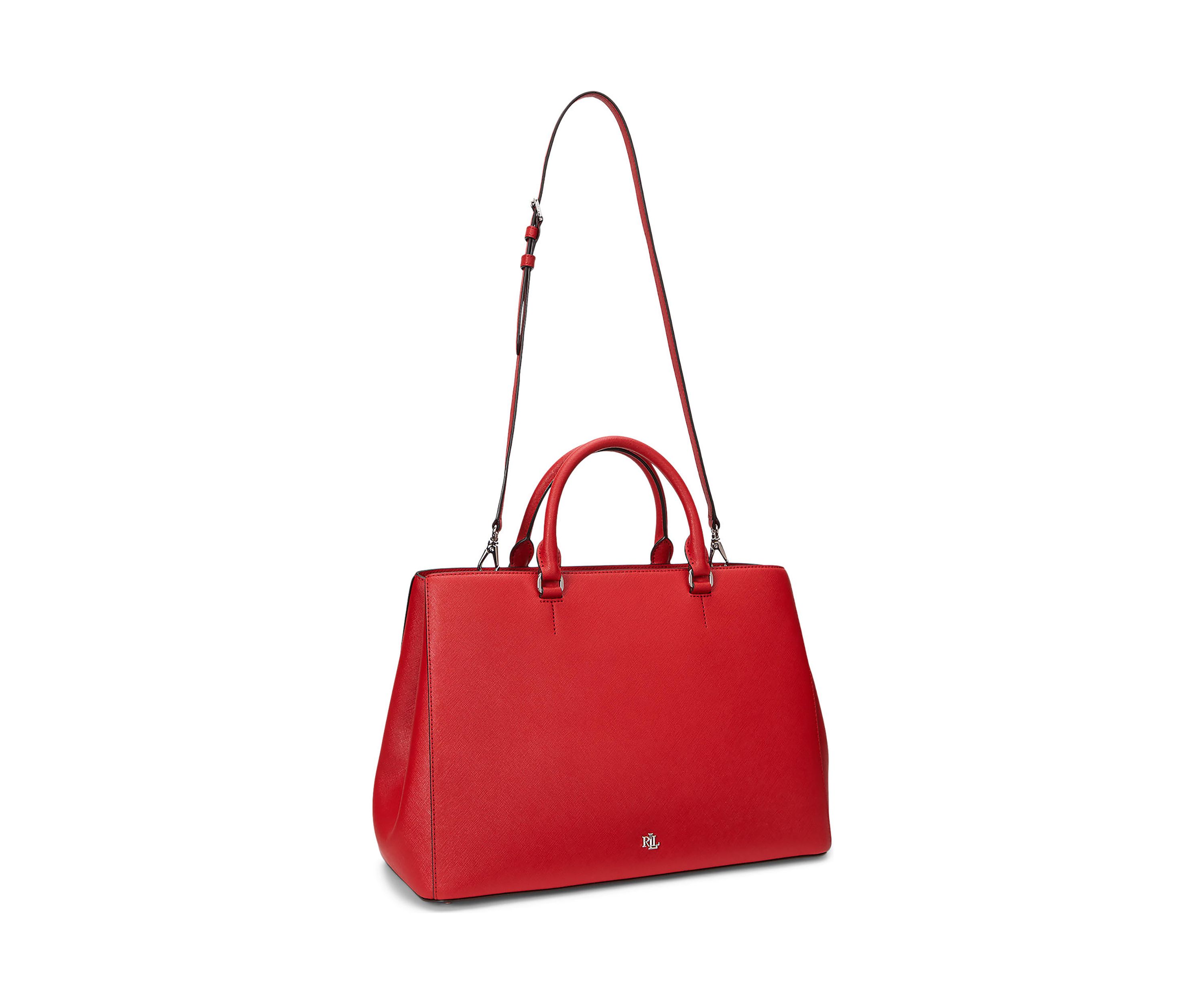 Crosshatch Leather Large Hanna Satchel