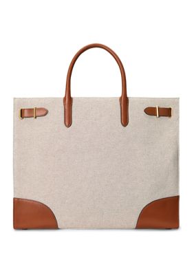 Lauren Ralph Lauren Canvas Large Devyn Tote Bag | belk