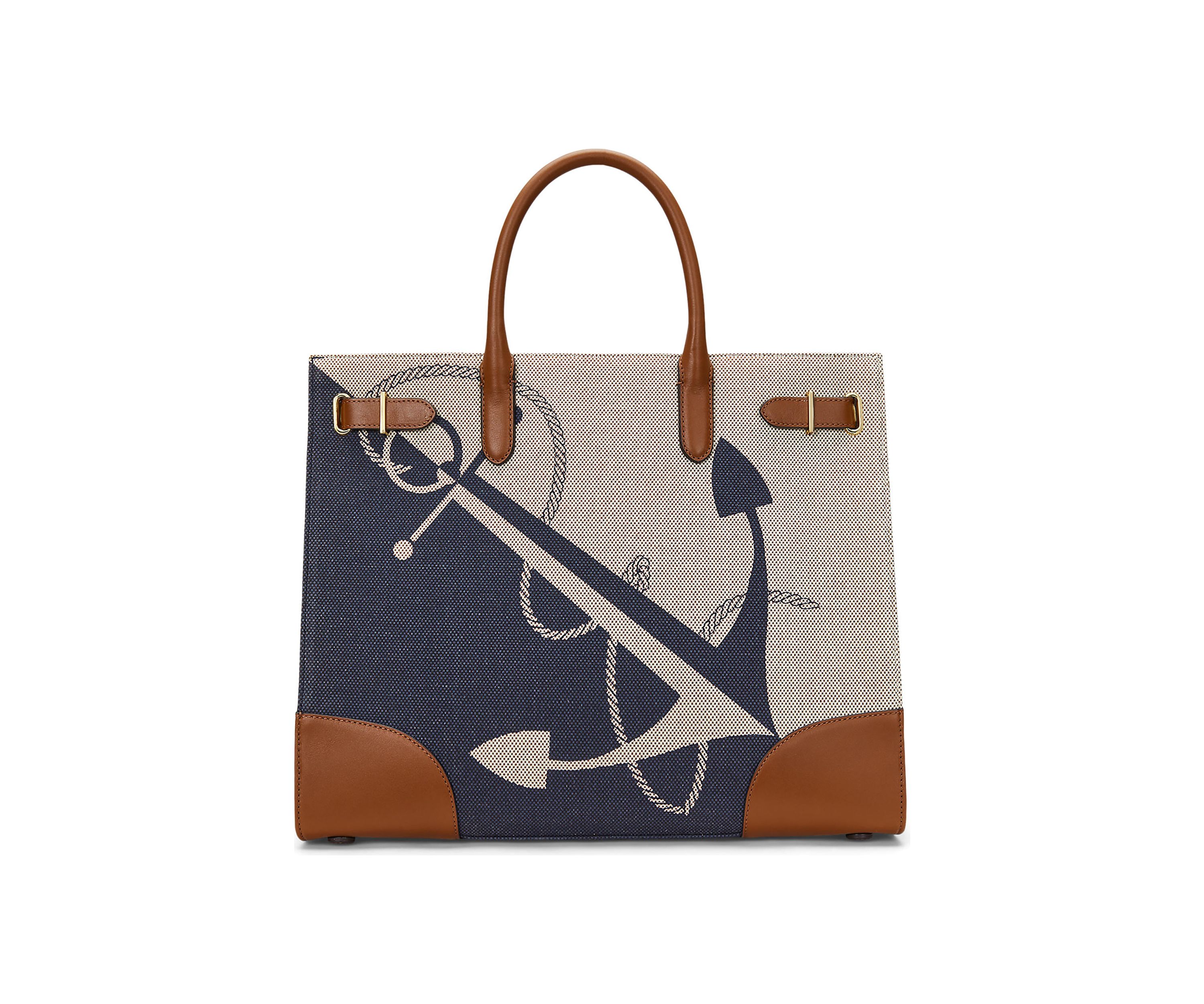 Logo-Print Canvas Large Devyn Tote Bag