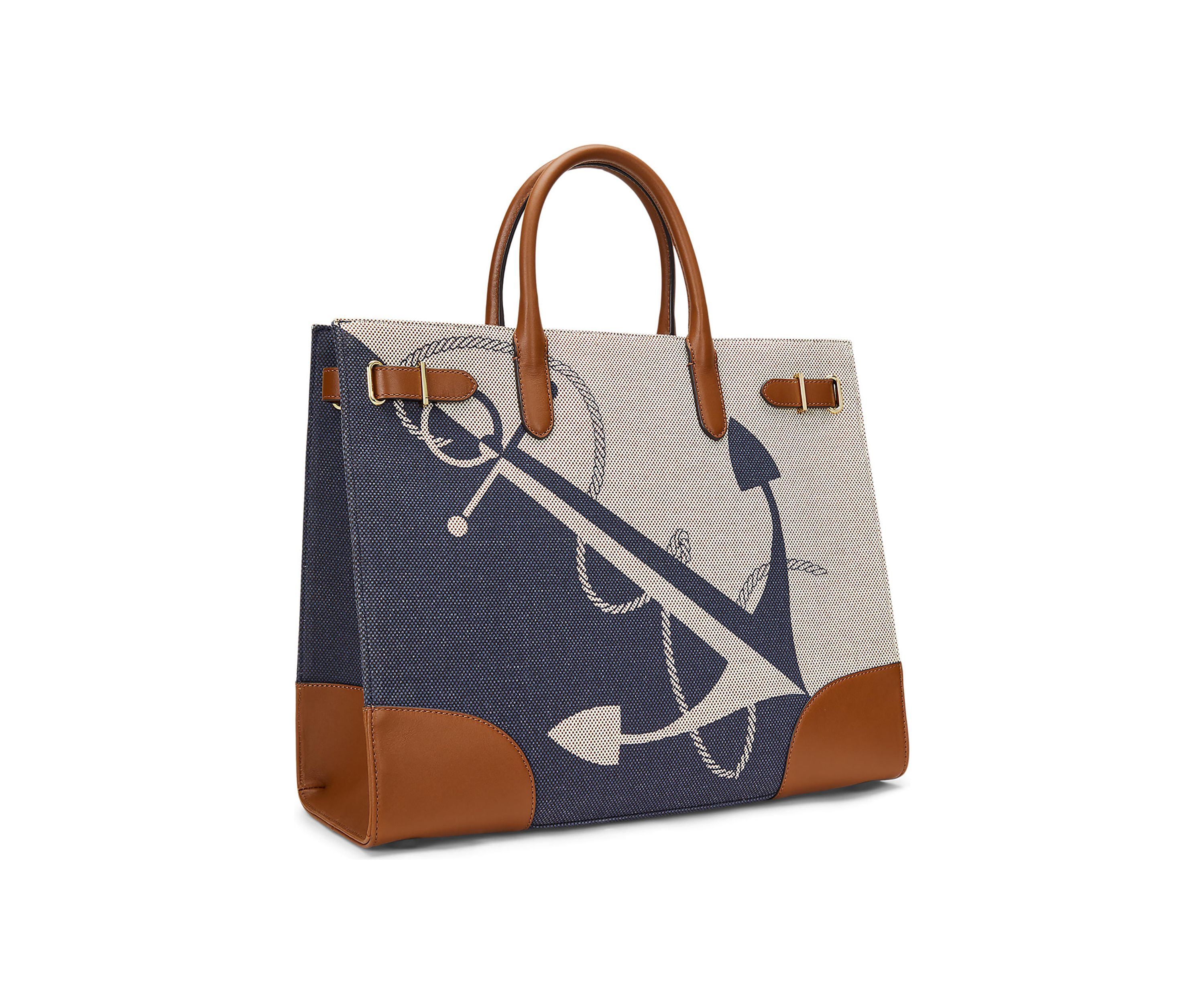 Logo-Print Canvas Large Devyn Tote Bag