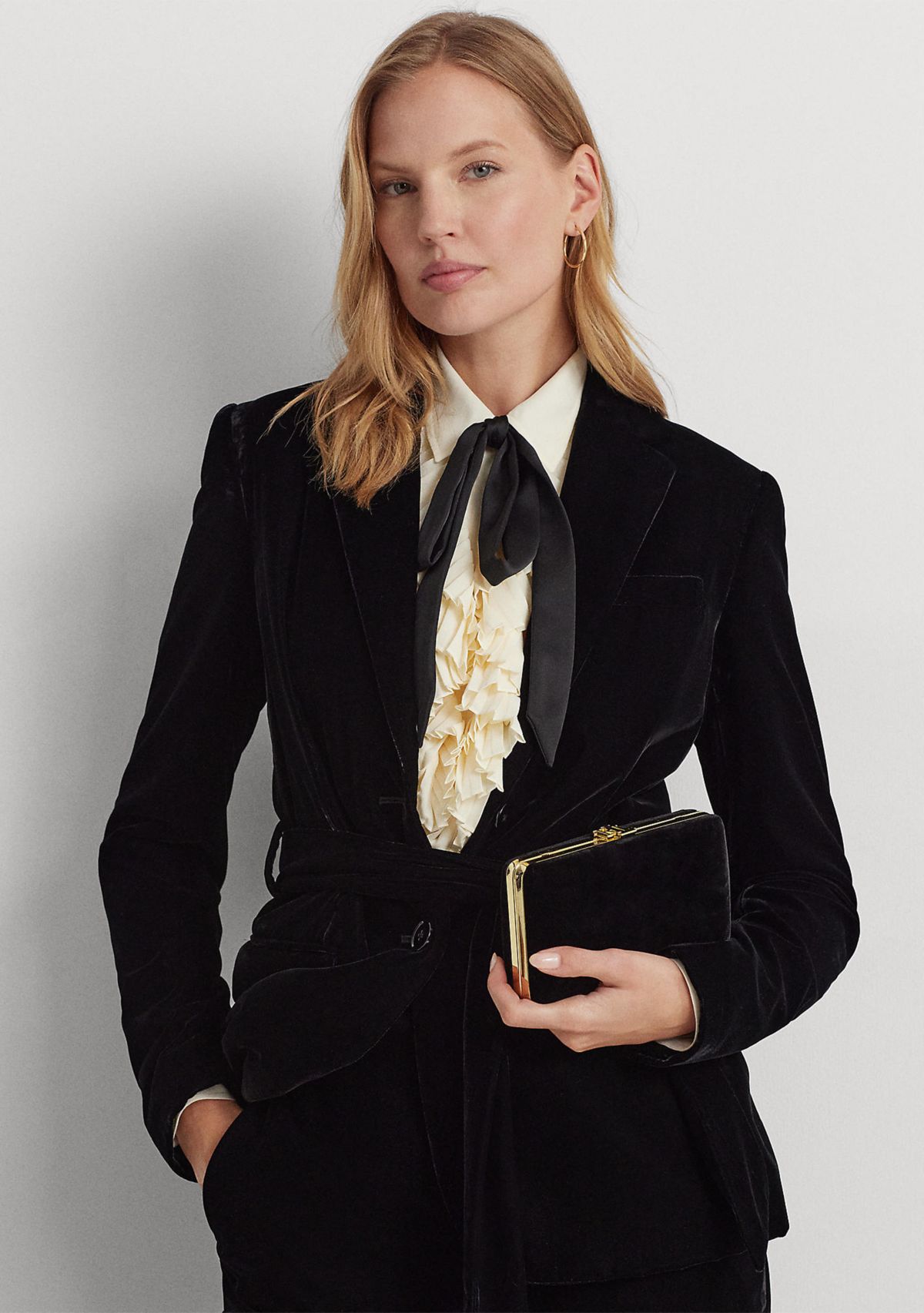 Velvet Small Franki Clutch