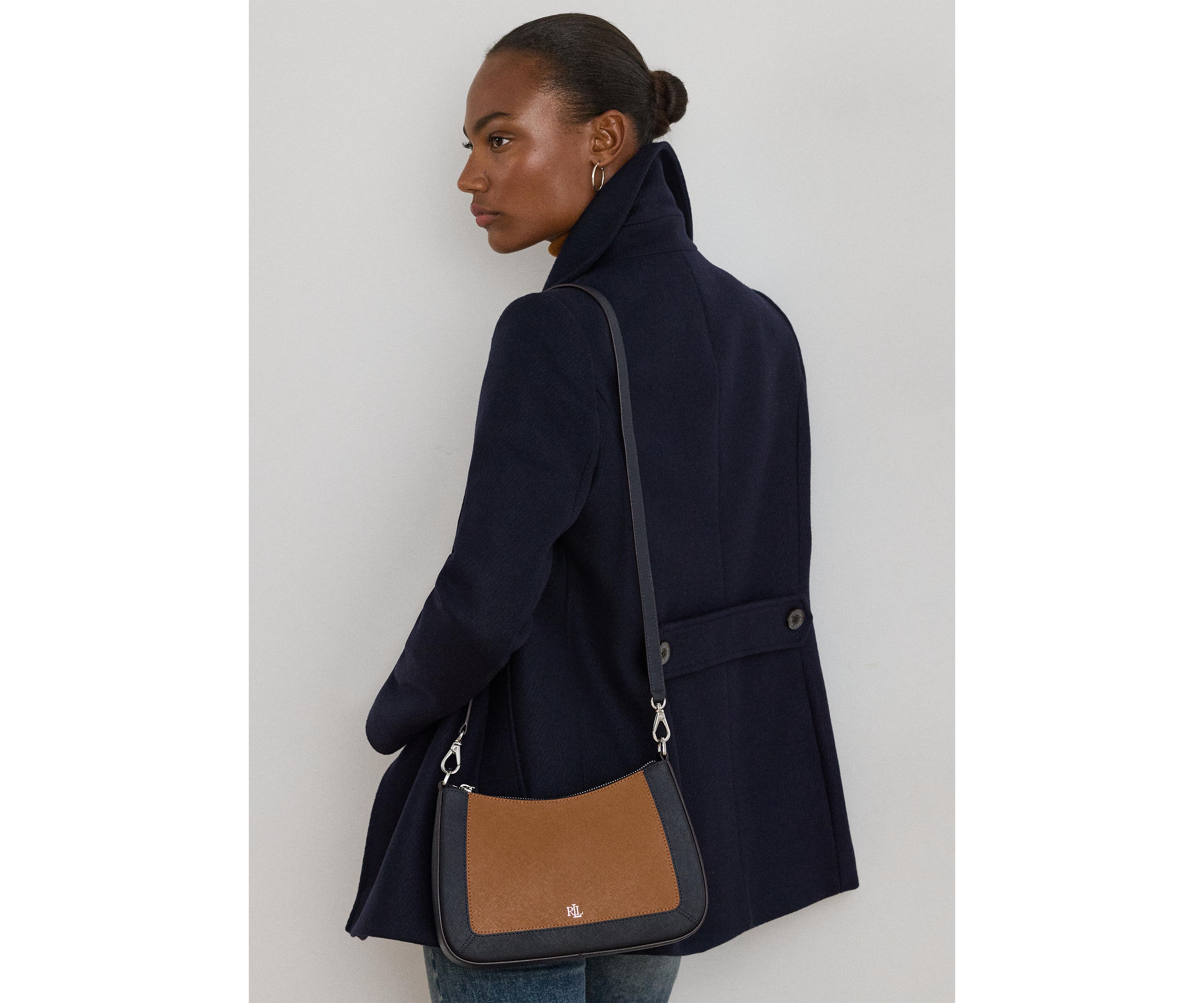 Striped Leather Medium Danni Bag