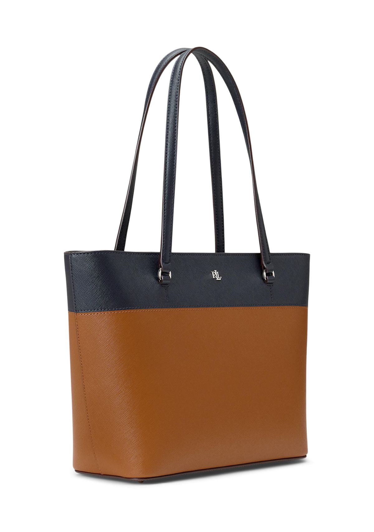 Striped Leather Medium Karly Tote Bag