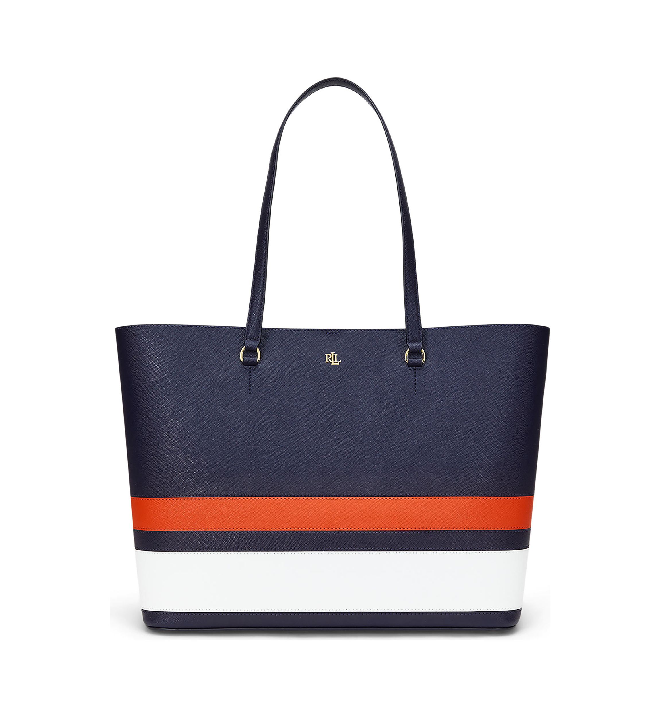 Crosshatch Leather Large Karly Tote Bag