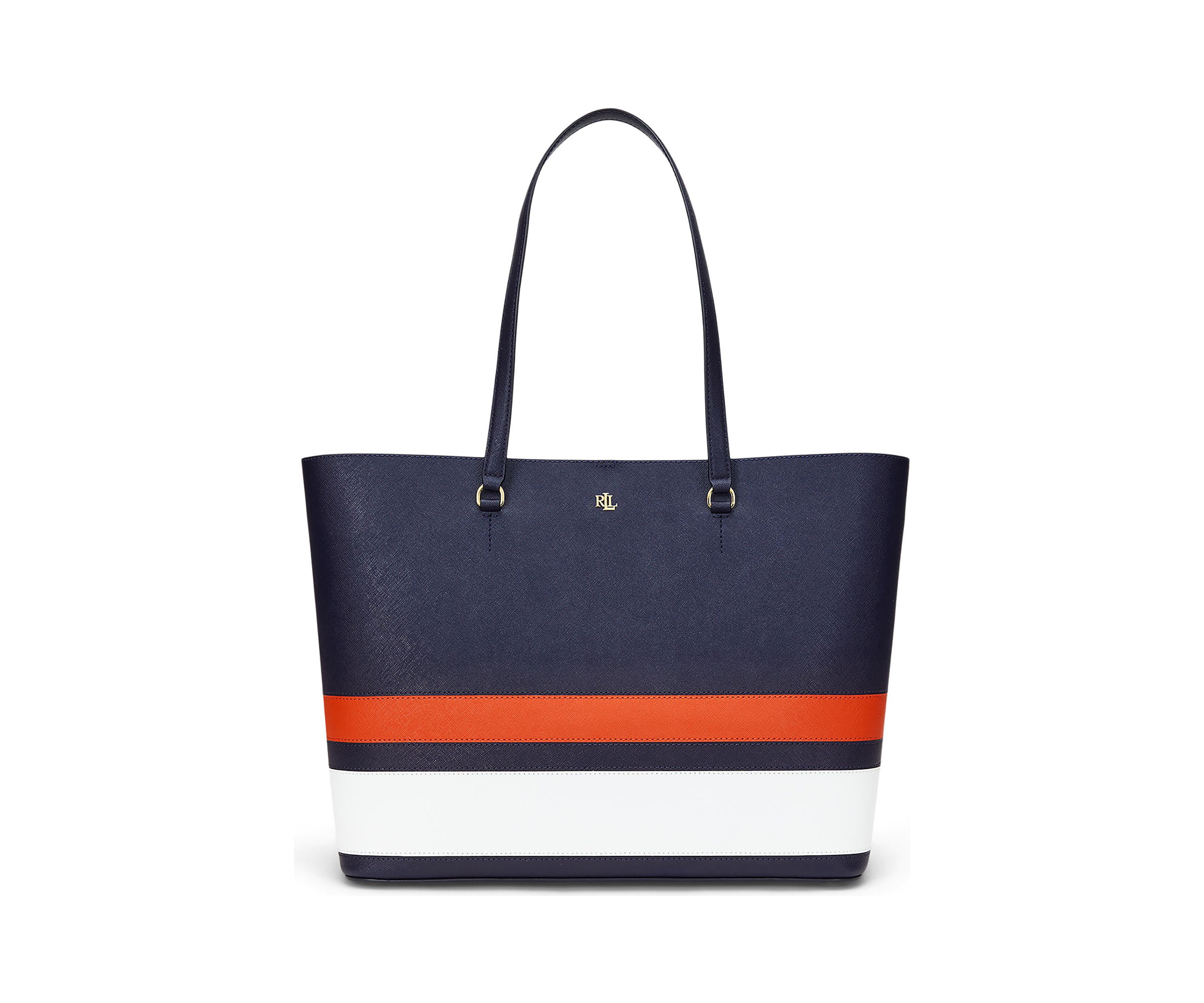 Crosshatch Leather Large Karly Tote Bag