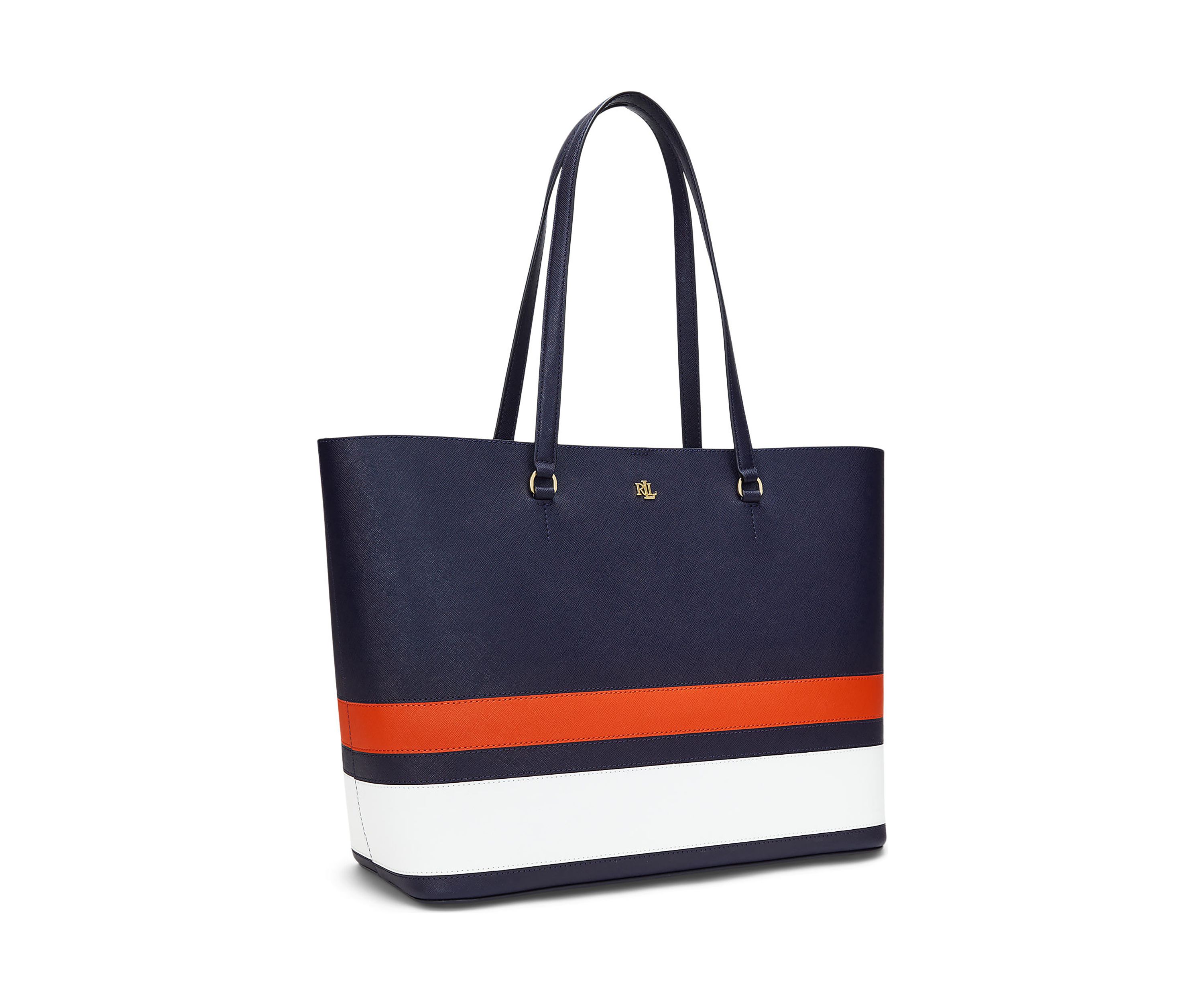 Crosshatch Leather Large Karly Tote Bag