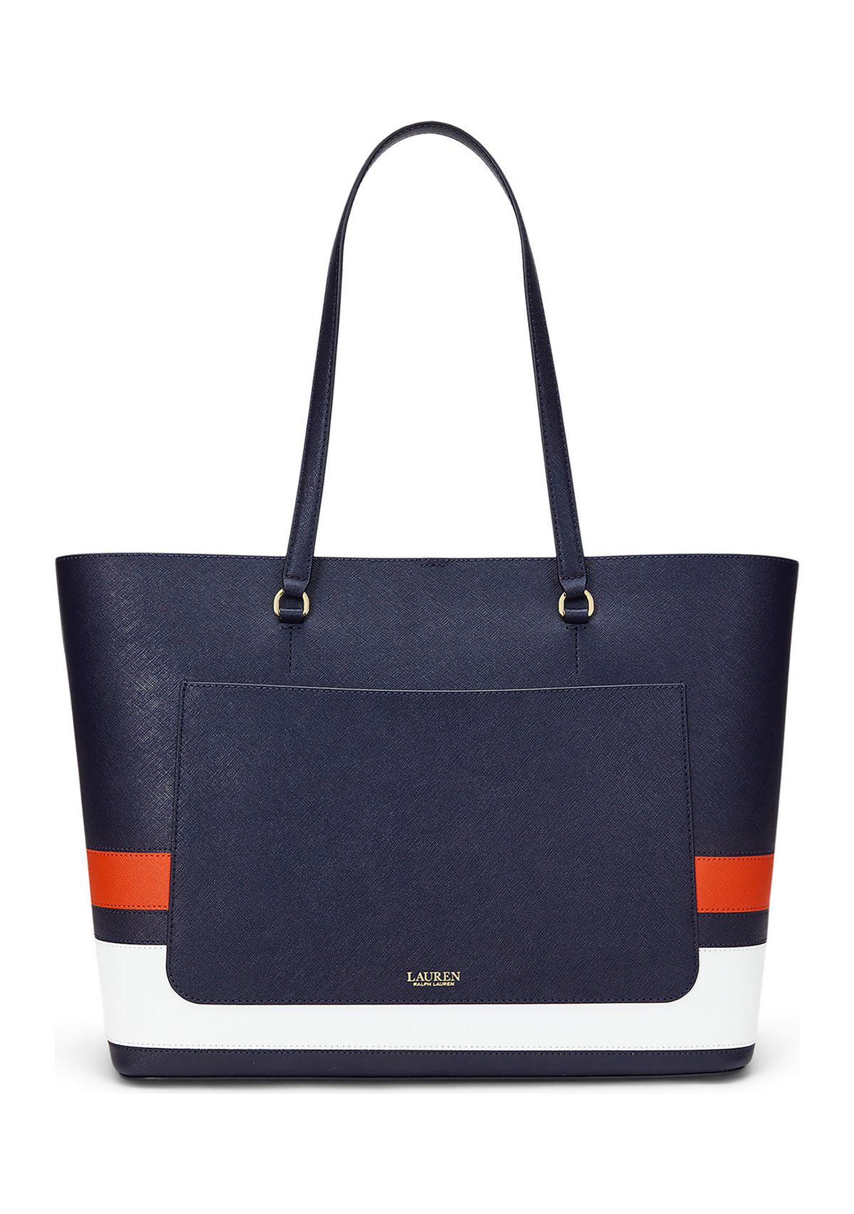 Crosshatch Leather Large Karly Tote Bag