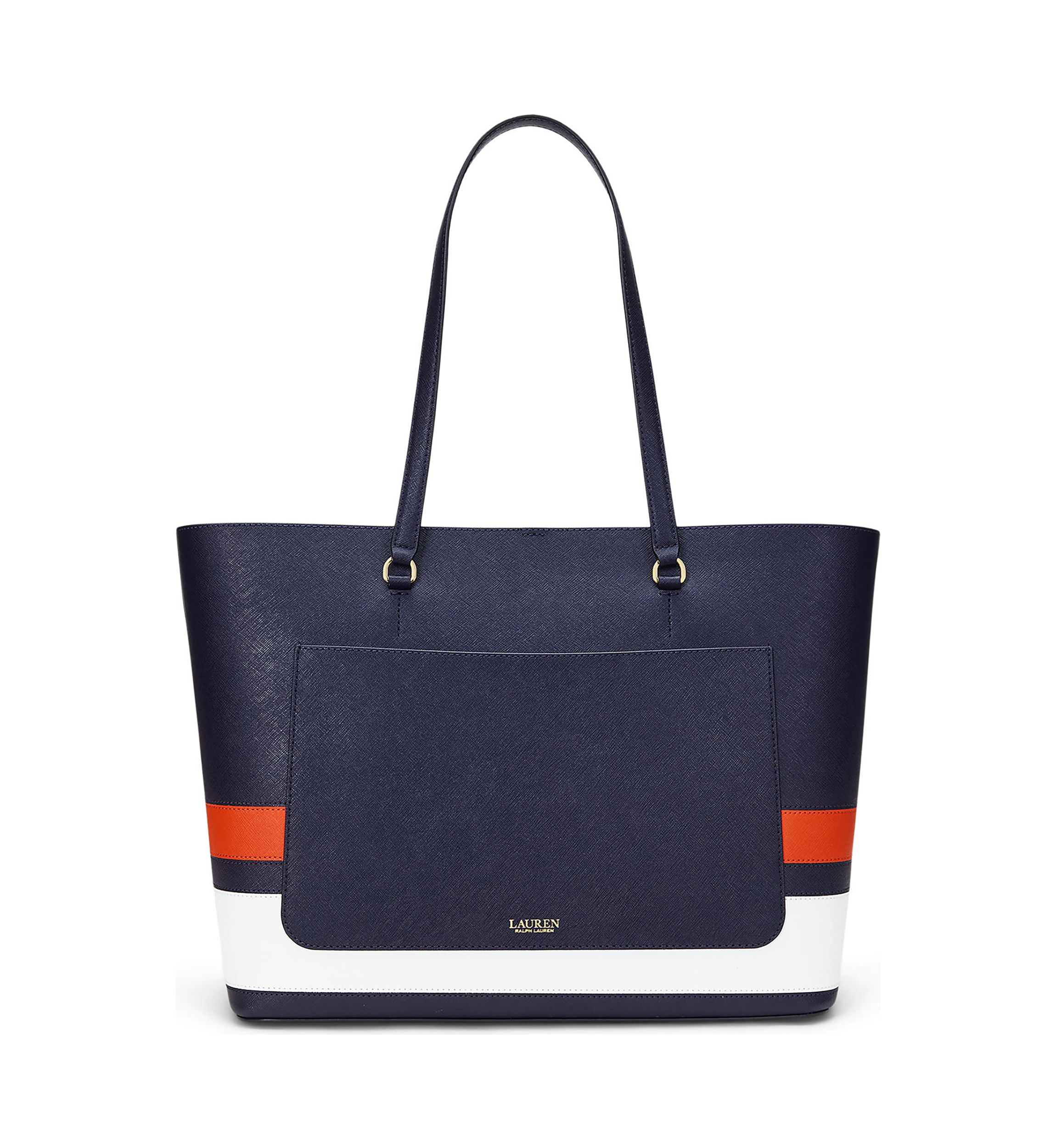 Crosshatch Leather Large Karly Tote Bag