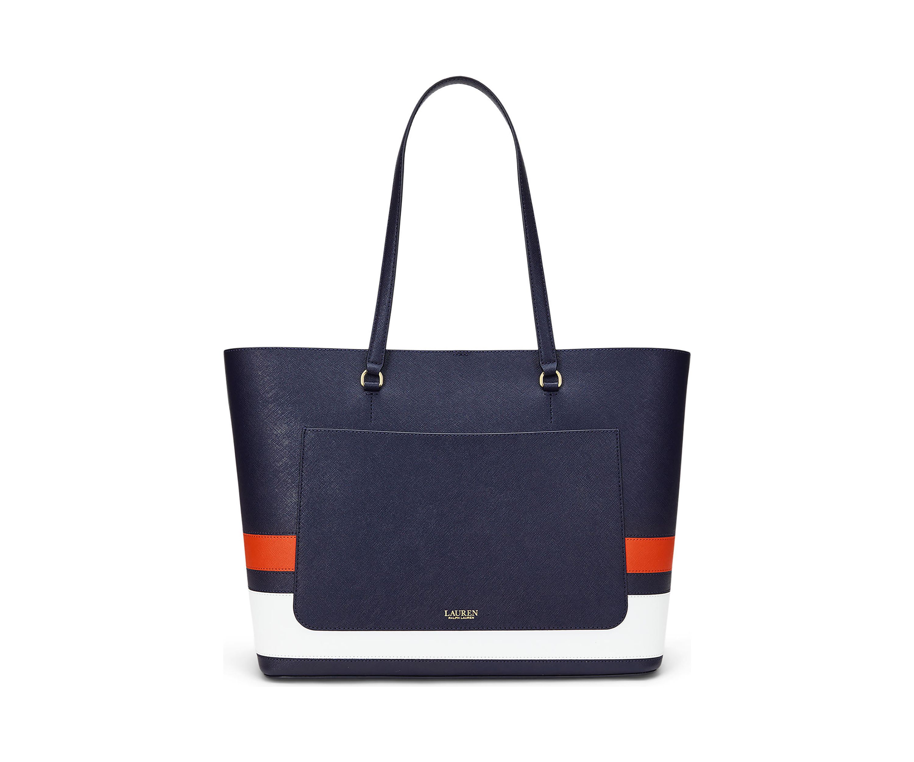 Crosshatch Leather Large Karly Tote Bag