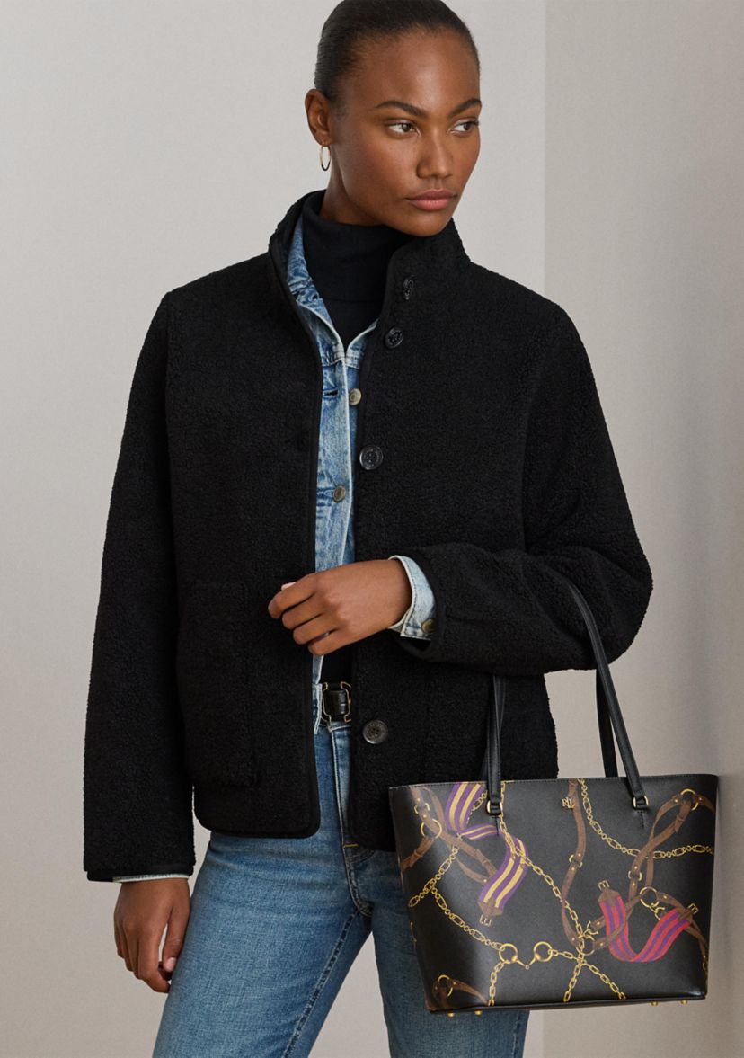 Houndstooth Medium Karly Tote Bag